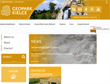 Tablet Screenshot of geopark-kielce.pl